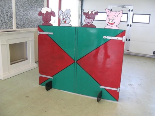 Koppengooien boerderijdieren